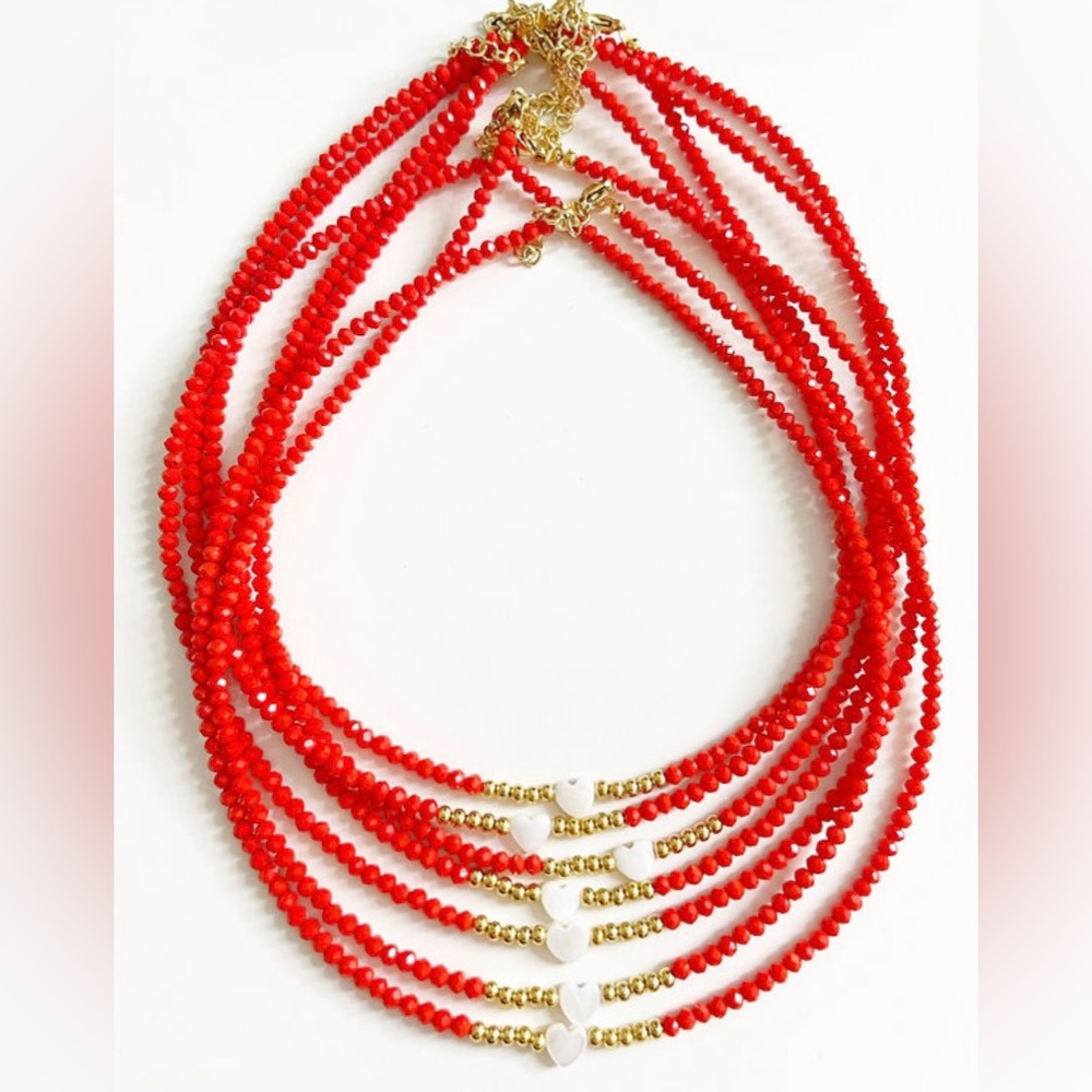 RED HEART NECKLACE